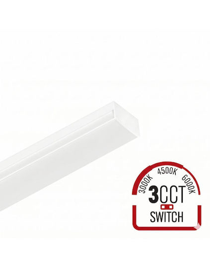 Universe Commercial Linear LED Ceiling Light 45W Warm to Cool White