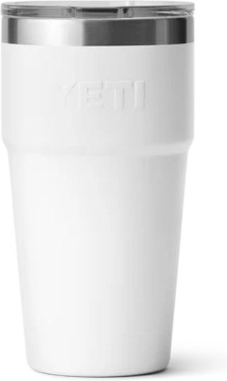 Yeti Rambler Stackable Cup Ποτήρι Θερμός Ανοξείδωτο BPA Free 591ml Yeti Άσπρο