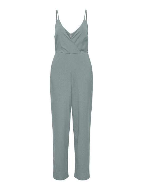 Onlnova Life Vis Emza Jumpsuit Οnly Γυναικεία Ολόσωμη Φόρμα Μέντα