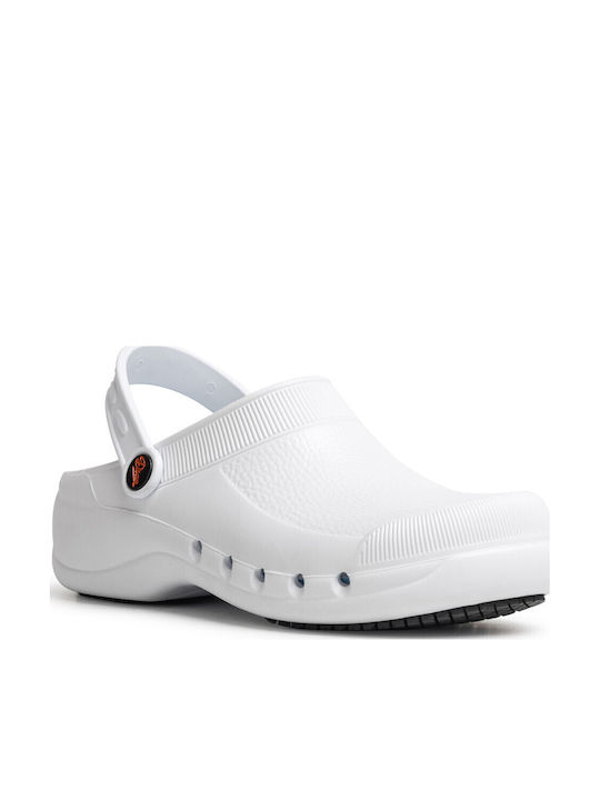 Dian Clogs White & Red