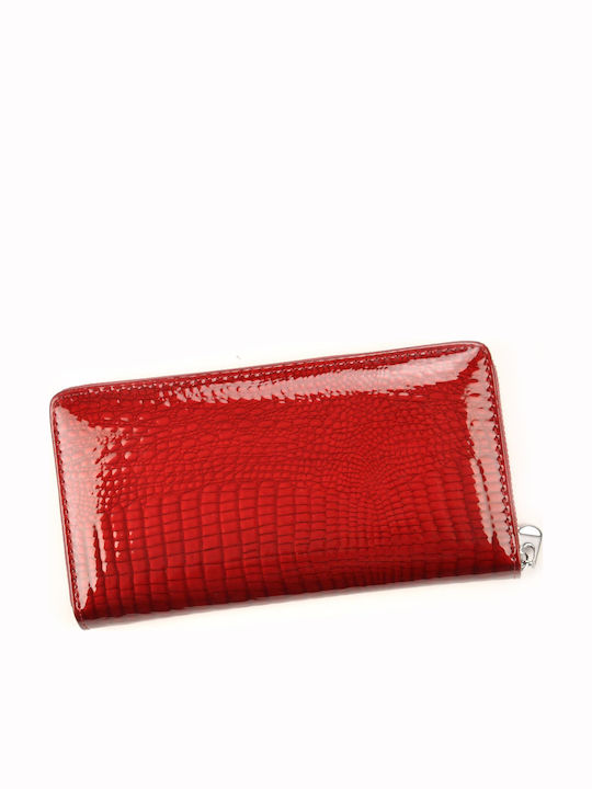 Kleines Leder Damenbrieftasche Silber
