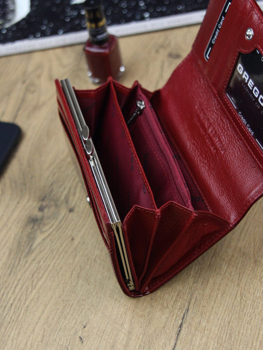 Leder Damenbrieftasche Silber