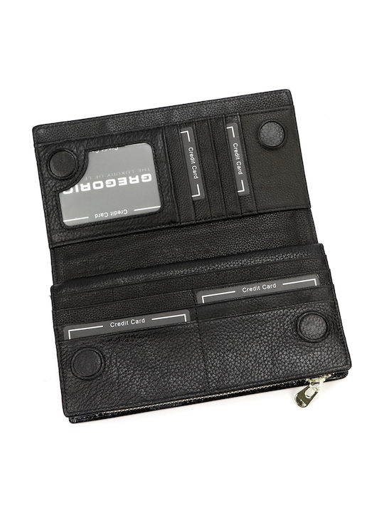 Kleines Leder Damenbrieftasche mit RFID Gold