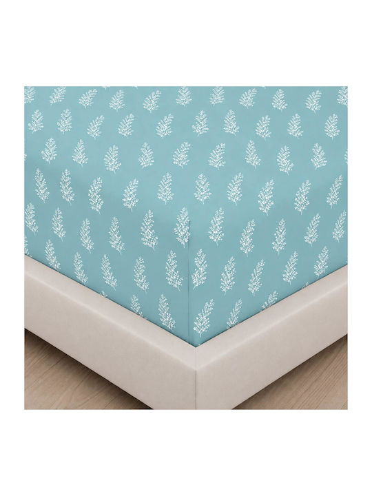 Astron Italy Chiara Σετ Σεντόνια Μονά με Λάστιχο 100x200+30εκ. Chiara Blue (3τμχ)