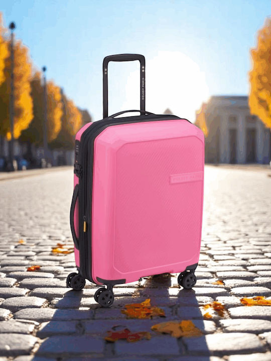 Delsey Anvers Slim Cabin Hard Pink Suitcase Height 54.5cm
