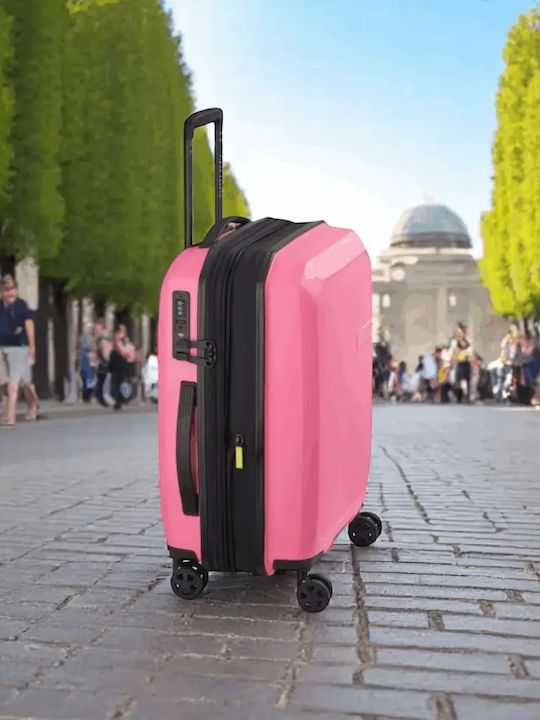 Delsey Anvers Slim Cabin Hard Pink Suitcase Height 54.5cm