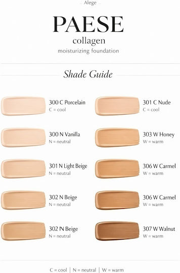 Paese Moisturizing Liquid Foundation 306w Caramel 30ml