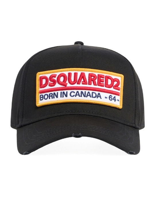 Dsquared2 Logo Patch Baseball Καπέλο Strapback Bcm0983 05c00001 2124 Μαύρο