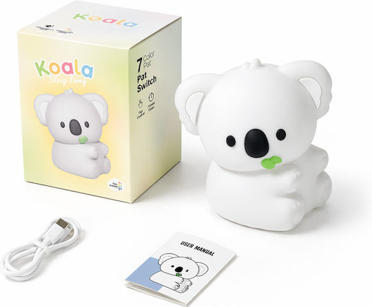 Aster Star BB-RM-NL-004 Panda Silver Nursery Night Light Power Source