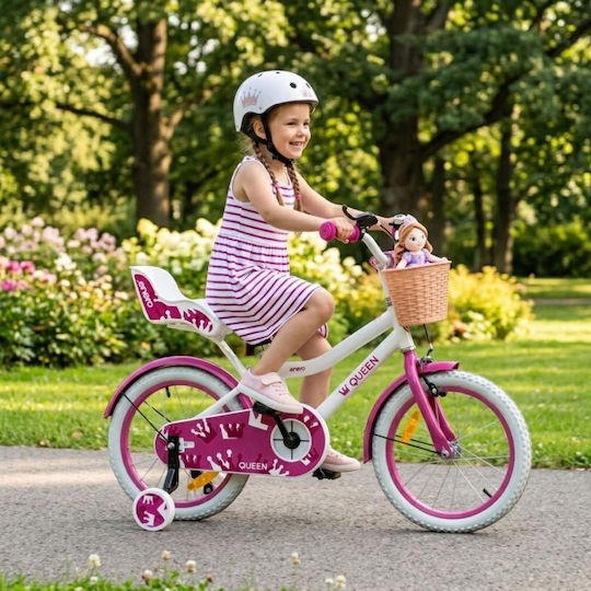 Enero Bicicletă Copii BMX 16" Alb