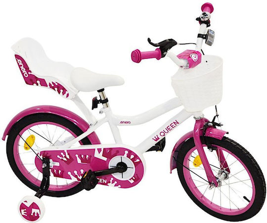 Enero Bicicletă Copii BMX 16" Alb