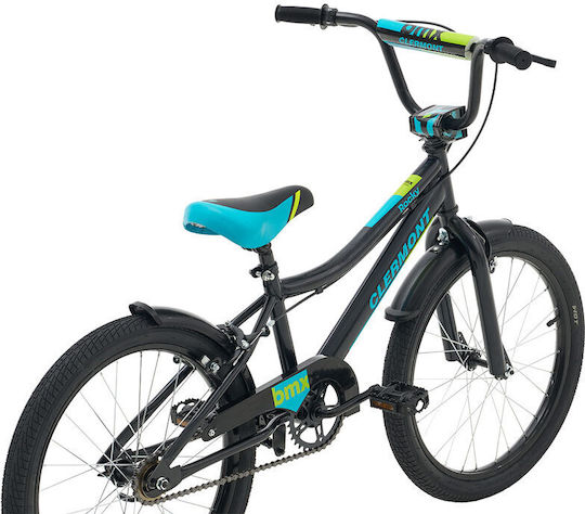 Clermont Rocky 20" Παιδικό Ποδήλατo BMX Μαύρο/Τυρκουάζ