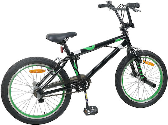 vidaXL 20" Παιδικό Ποδήλατo BMX Μαύρο