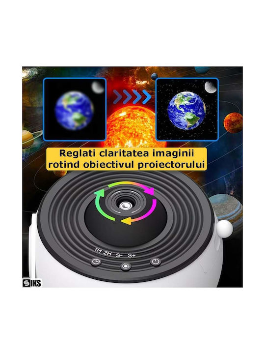 Lumină Rotativă pentru Copii Proiector Alb 11.2x3x10.8cm