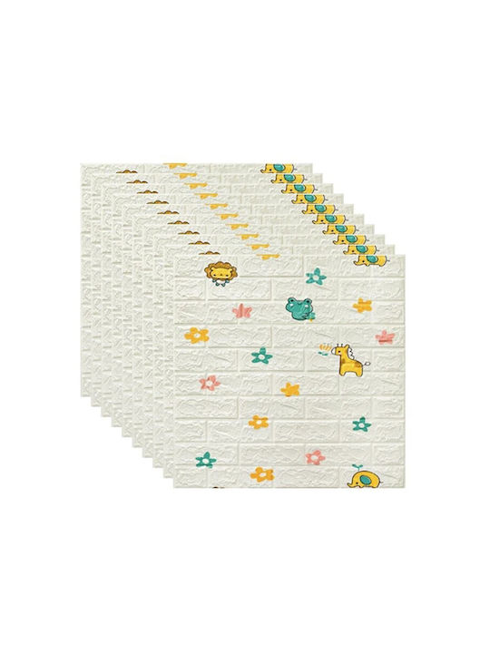 Alista Home Autocolant Decorativ 3D Pentru Perete Copii Spumă 1x77cm 10 Bucăți