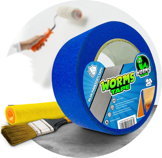 Worms Bandă Adezivă Albastră 50m x 48mm