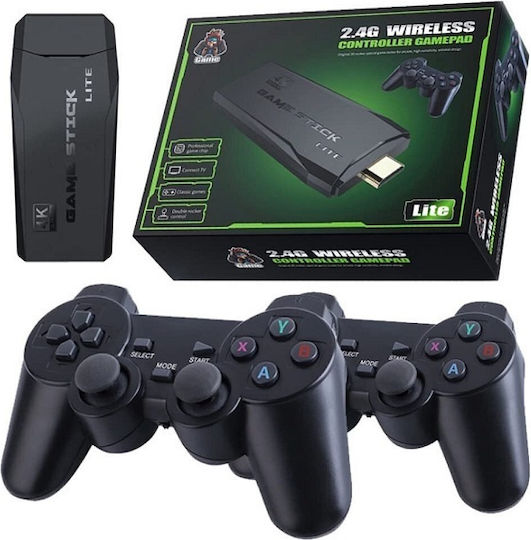 Mini Stick Hdmi 4k Ασύρματη 2 Χειριστήρια Ηλεκτρονική Παιδική Ρετρό Κονσόλα