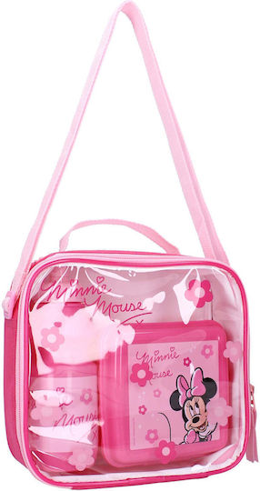 Vadobag Plastic Kids Dinner Set Minnie Pink 12.3 x 12.3 x 7cm