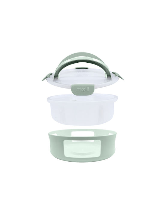 Melii Snackle Box Plastic Green Food Container 5L