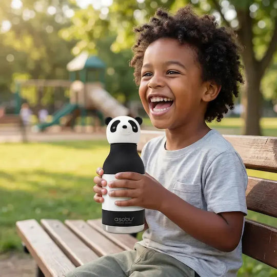 Asobu Kids Water Bottle Thermos Bestie Panda 460ml