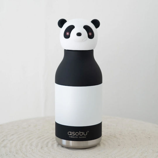 Asobu Kids Water Bottle Thermos Bestie Panda 460ml