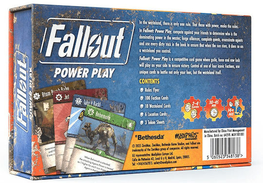 Fallout Power Play Board Game English Edition 2–4 Players Age 13+