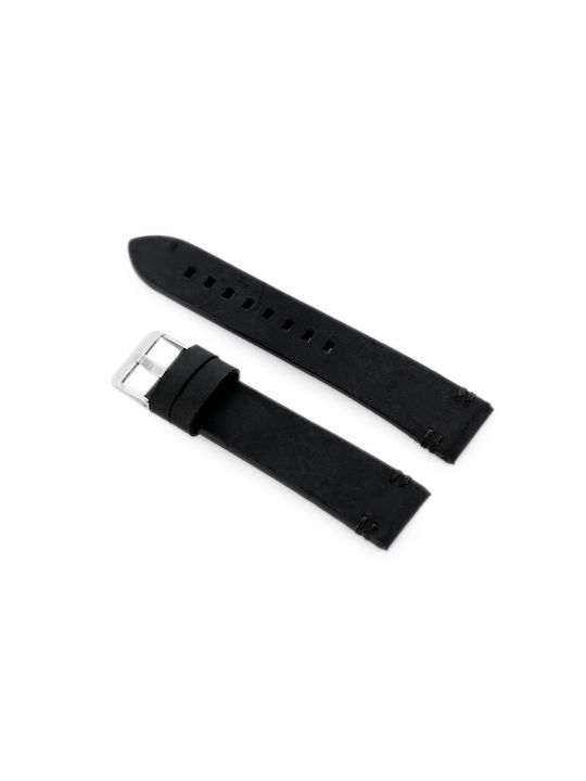 Curea Ceas Piele Neagră 22mm W110 Curea Ceas Piele Neagră 22mm W110