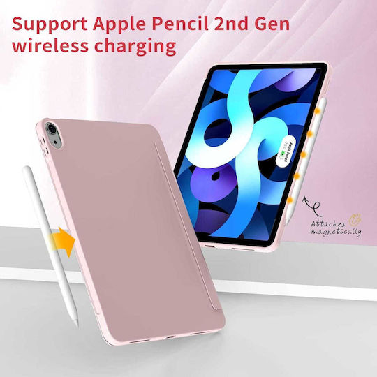 Husă Ipad Air 11 Inch M4 M3 M2 2026-2024 Auto Wake Sleep Ultra Slim Stand Soft Tpu – Roz