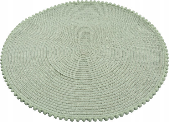 Altom Round Plastic Green Placemats 38cm