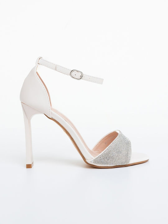 Fabric Beige Sandals