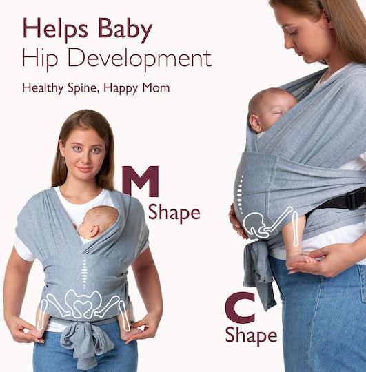 Momcozy Кенгуру Обвиване Сив