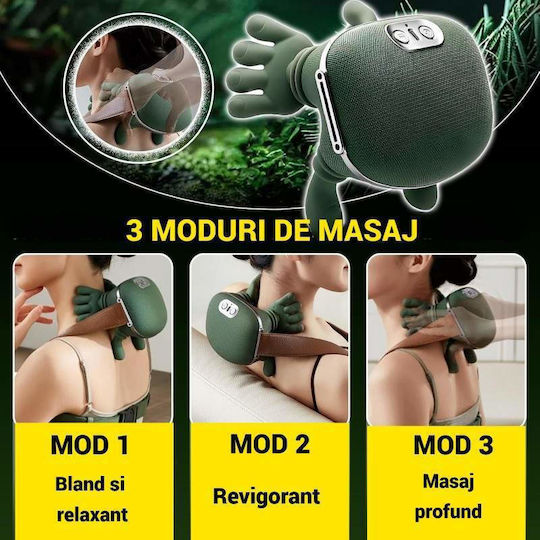 Dispozitiv de Masaj pentru Gât cu Funcție de Încălzire Verde