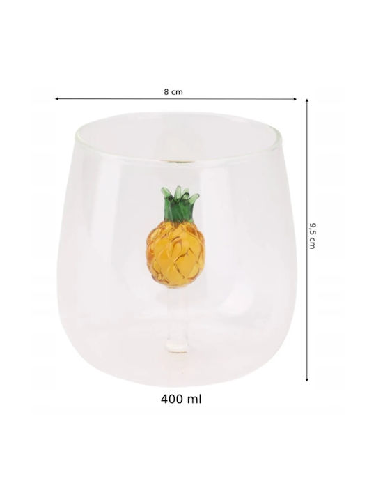Koopman Cană Sticlă Transparentă 400ml