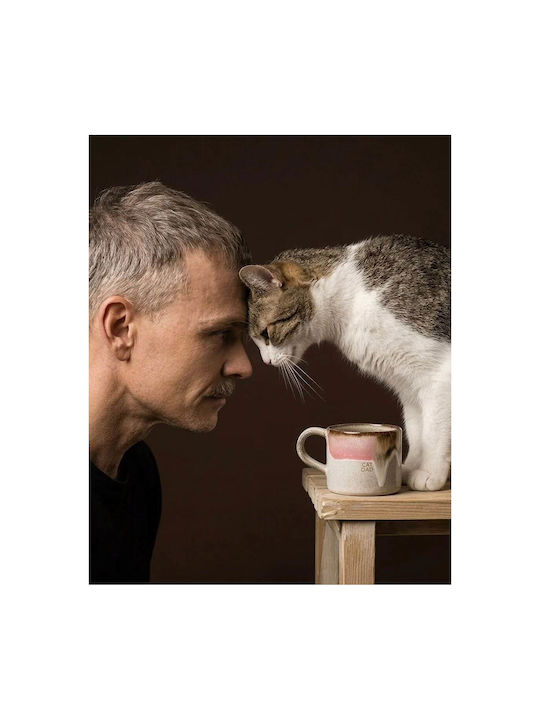 Κούπα Κεραμική Egg Back Home Melting Ice Cream Cat Dad H 9 Cm Ø9 Cm 360 Ml