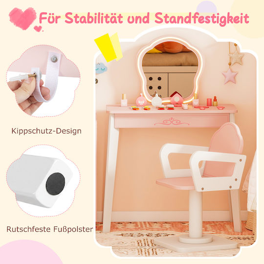 Costway Kinder-Schminktisch Schönheitsspielzeug