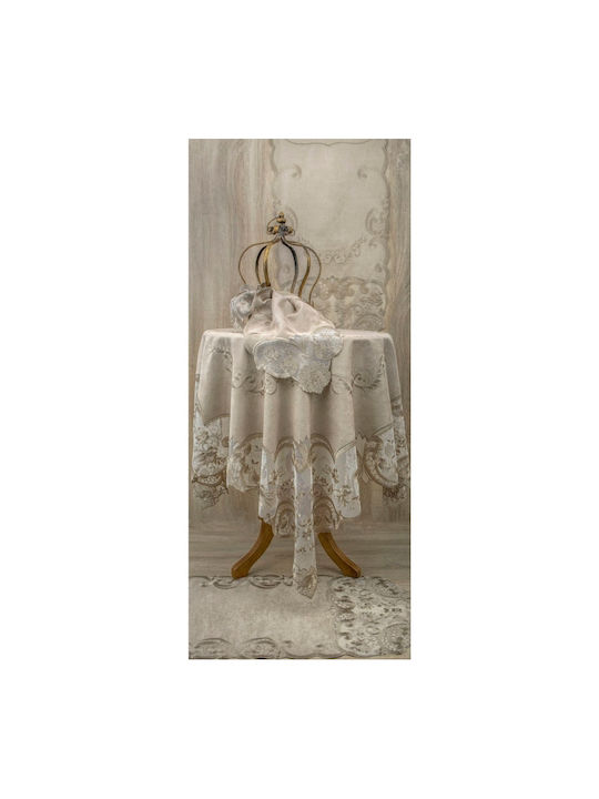 F&L F&L Ecru Tischdecke 40x119cm