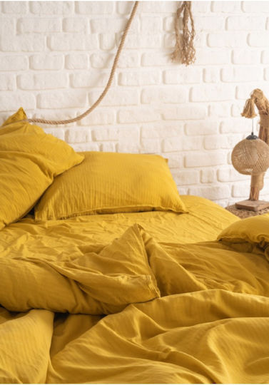 SteweHome Super Double Set 220x200cm Yellow Duvet Covers SteweHome Super Double Set 220x200cm Yellow Duvet Covers