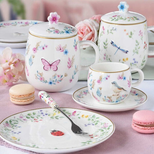 Marva Easy Life Fancy Garden Dessert Plate Porcelain 16cm 2 Pieces Marva Easy Life Fancy Garden Dessert Plate Porcelain 16cm 2 Pieces