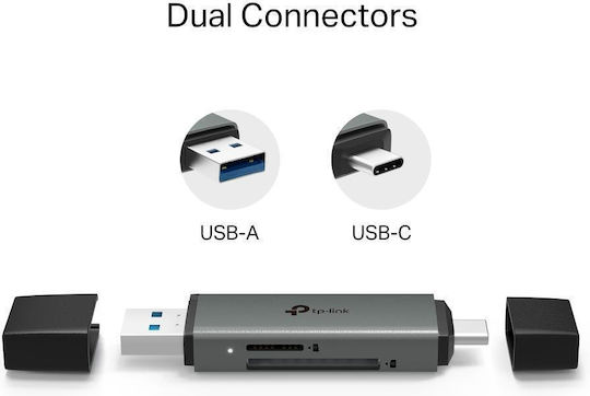 TP-LINK Μετατροπέας USB-A male σε USB-C male 1τμχ UA430D
