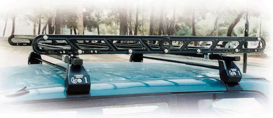 Hermes Car Roof Rack Steel Black 130cm X 110cm Straps Gs2