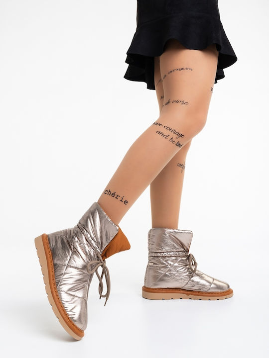 Women's Ankle Boots Gold
