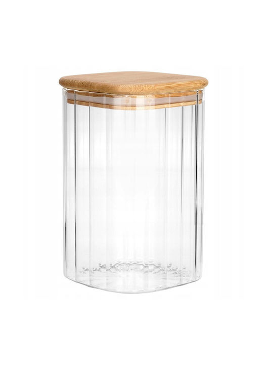 Vilde Vase Für Kaffee / Nudeln Mit Deckel Glas Transparent 1100ml