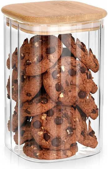 Vilde Vase Für Kaffee / Nudeln Mit Deckel Glas Transparent 1100ml