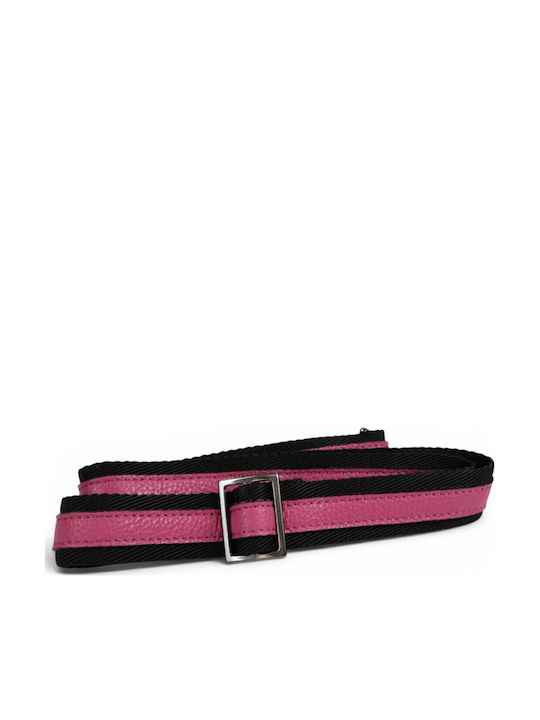 Leather Women's Shoulder Bag Fuchsia