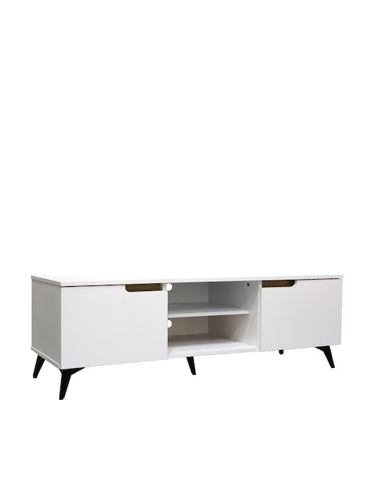 Pakketo TV-Ständer Kemvio Weiß M120xP38xH44cm