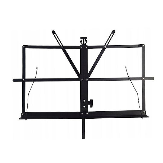 Stand Muzical Pliabil Cleme Suport Geantă Transport 50 X 30 X 150 Cm Oțel Negru
