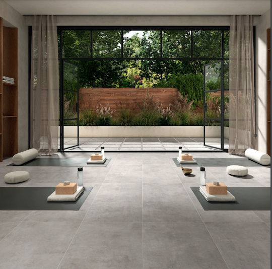 Tile Con_creta Grigio Cenere 60x120 Light Gray Satin