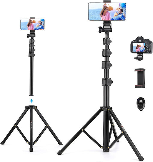 Victiv Telecomandă Pentru Trepied Compact Înălțime 172 Cm Rotire 360° Smartphone-uri Camere