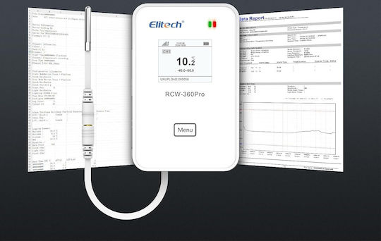Θερμοϋγρόμετρο Καταγραφής Θερμοκρασίας 4g Elitech Ασύρματη Παρακολούθηση