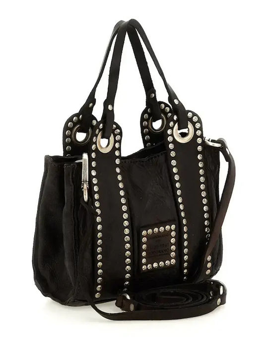 Leder Damen Schultertasche Braun